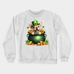 St Patricks Day French Bulldog Crewneck Sweatshirt